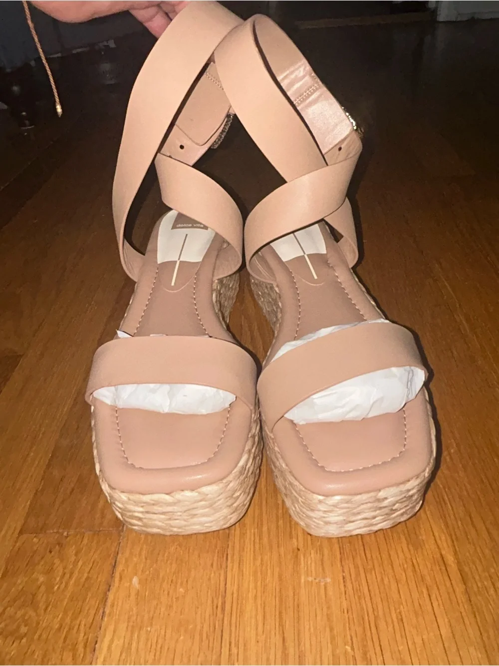 <NWT/NIB> Dolce Vita Cannes Tan Platform Espadrille Sandals w. Ankle Straps 9